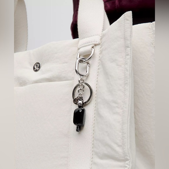 Lululemon Everywhere Belt Bag Charm Keychain- Black/Silver - Picture 1 of 6